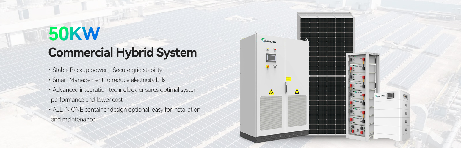 Système solaire hybride 50kw